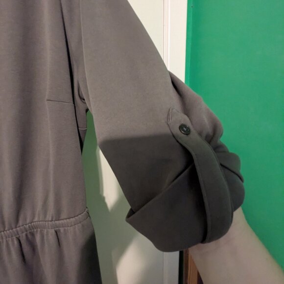 Lane Bryant olive dress with pockets - Picture 5 of 8